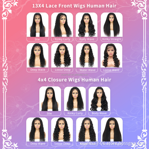 Wholesale 100% Raw Natural Brazilian Hd Frontal 30 Inch Water Deep Wave Curly Real 100 Human Hair Wigs For Black Women